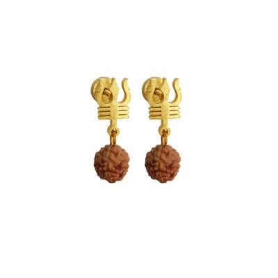 Shiv Trishul Rudraksha Steel Wood Stud Earring For Men Shiv Trishul, Mens Diamond Stud Earrings, Earring For Men, Mens Earrings, Men Jewellery, Jewellery For Men, Black Hills Gold Jewelry, Black Diamond Studs, Wood Earrings Stud