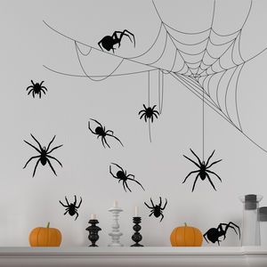 Spider Wall, Halloween Spiders, Creepy Spider, Spooky Halloween Party, Spooky Spiders, Adornos Halloween, Halloween Window, Holiday Foods, Creepy Halloween