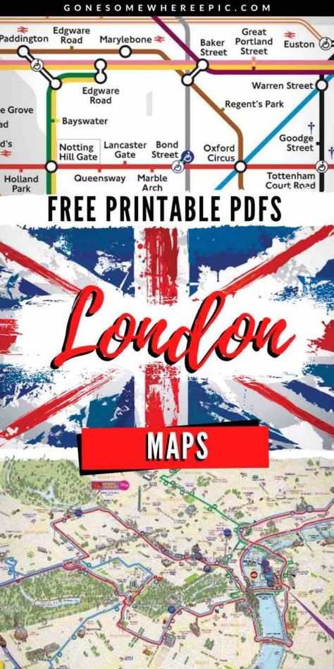 London Attractions Map, London Tourist Map, Central London Map, London Highlights, Metro Bus, London Sightseeing, Underground Map, London England Travel, London Tourist