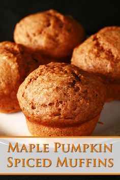 Pumpkin Muffins Maple Syrup, Best Pumpkin Muffins, Pesto Recipes, Healthy Muffin, Bread Loaves, Muffins Recipes, Pumpkin Muffin Recipes, Maple Pumpkin, Spice Muffins