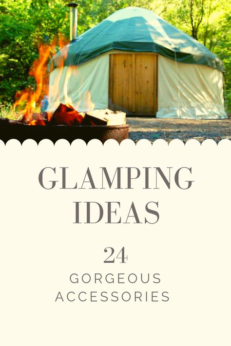 24 Gorgeous Glamping Accessories for Camping in Luxury Glamping Accessories, Glamping Bed Ideas, Luxury Camping Ideas, Glamping Must Haves, Glamping Essentials, Fancy Camping, Camp Site Set Up Ideas Glamping, Glamping Interior, Glamping Hacks