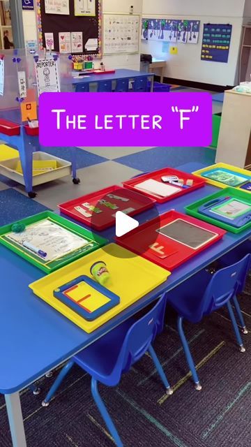 Preschool Vibes on Instagram: "🌟 Dive into our Letter Table setup! Each week, we explore a new letter with dynamic activities. After introducing the letter F and its sound, we jump into interactive learning—writing on whiteboards, smart boards, sand, or shaving cream, and crafting directed drawings like a firetruck for 'F'. 🚒✍️ During center time, each student visits the letter table to reinforce the week's focus. From Play-Doh and magnet doodles to stamping, tracing, and solving puzzles, we ensure every activity is fresh and engaging. Watch how we make learning letters a hands-on, exciting part of our week!" Letter F Centers Preschool, Shaving Cream Letter Writing, Preschool Vibes, Letter Table, Play Doh Activities, Learning Writing, Smart Boards, The Letter F, Letter Tray