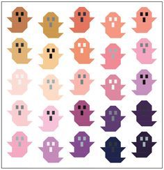 Ghost Quilt Block, Ghost Quilt Pattern, Halloween Quilts Ideas, Spooky Quilt, Picnic Quilts, Ghost Quilt, Quilt Halloween, Halloween Quilt Patterns, Then Came June