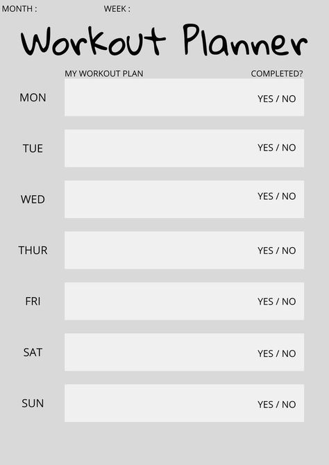 PRINTABLE WORKOUT PLANNER TEMPLATE plannermensal2024 #plannergratuito #budgetplanner #plannerdividersprintablefree⏲ Workout Routine Template, Workout Template Free Printable, Workout Planner Printable Free, Mom Planner Printables Free, Workout Planner Template, Goal Planner Printable Free, Study Planner Printable Free, Workout Plan Template, Project Planner Printable