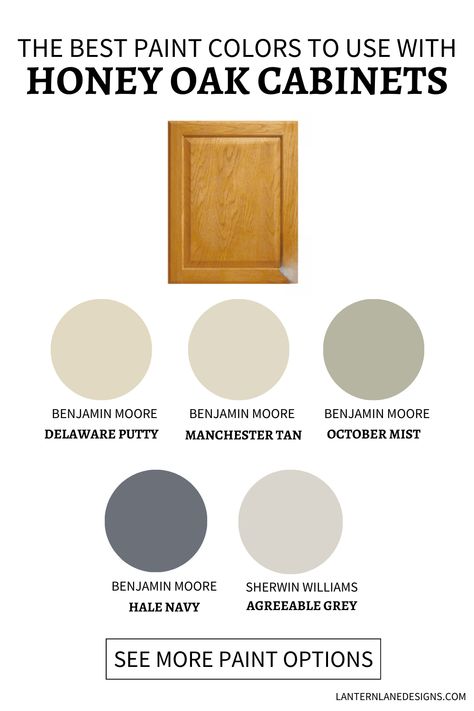 Elevate your kitchen decor with our guide to the Best Paint Colors for Honey Oak Cabinets. Explore trendy kitchen colors that complement the warmth of oak, creating a stylish and inviting space. From subtle neutrals to bold choices, discover the perfect wall paint colors to enhance your home decor. Best Paint Colors For Kitchen, Best Kitchen Paint Colors, Paint Colors For Kitchen, Honey Oak Trim, Kitchen 2025, Oak Wood Trim, Honey Oak Cabinets, Painting Oak Cabinets, Oak Trim