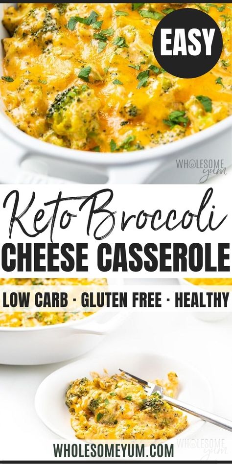 Thm Broccoli Casserole, Keto Cheesy Broccoli Casserole, Low Carb Cheesy Broccoli, Easy Keto Broccoli Recipes, Broccoli Recipes Keto Low Carb, Keto Hamburger And Broccoli Recipes, Keto Recipes Broccoli, Cheeseless Keto Recipes, Keto Broccoli Casserole Easy