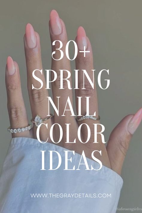 Best Spring Nail Colors for 2024 Spring Nail Ideas, Colors For 2024, Soft Pink Nails, Popular Nail Colors, New Nail Trends, Spring Nail Polish, Baby Blue Nails, Lilac Nails, Nagellack Trends