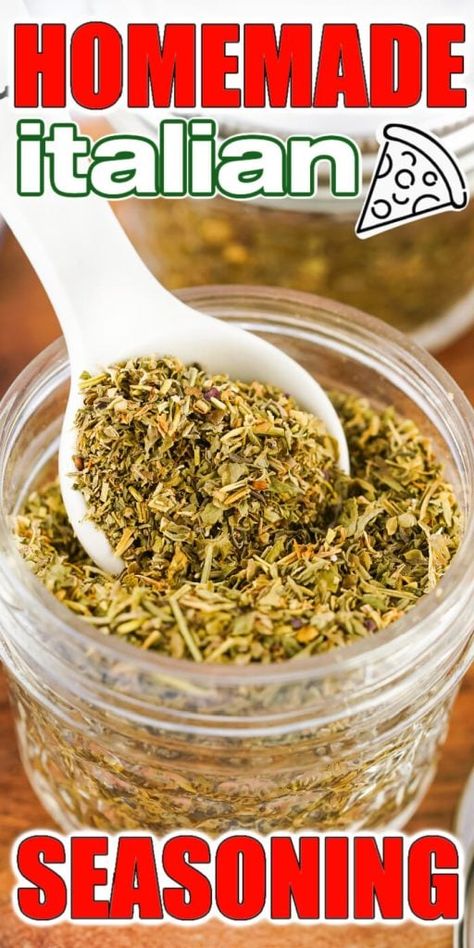 Best Italian Seasoning Recipe, Italian Seasoning Blend Recipe, Diy Seasonings, Crockpot Spaghetti Sauce, Italian Seasoning Recipe, Homemade Italian Seasoning, Homemade Spice Mix, Italian Sausage Soup, Homemade Spice Blends