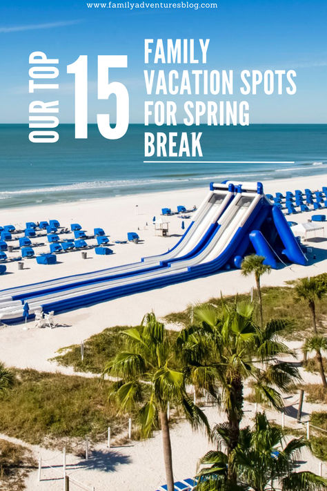 Planning a family vacation for spring break? Here's a list of my favorite family destinations for that time of the year. Best Family Spring Break Vacations, Best Spring Break Vacations With Kids, Spring Break Trips For Families, Spring Break Vacations With Kids, Kids Spring Break Ideas, Spring Break Family Vacations, Spring Break With Kids, Spring Break Destinations Families, Best Family Vacation Spots