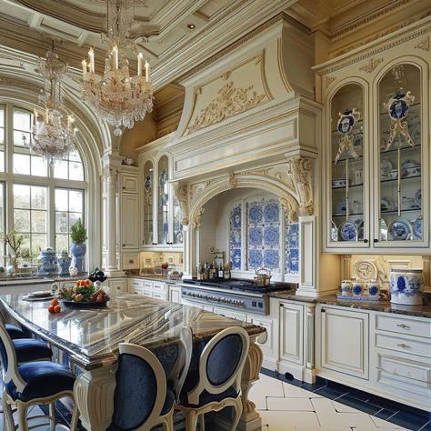 French Chateau Kitchen, Old Style Kitchen, Celebrity Kitchens, French Country Kitchen Designs, Old World Kitchens, Hawthorne House, Chateaux Interiors, Pantry Decor, Tuscan Style Homes