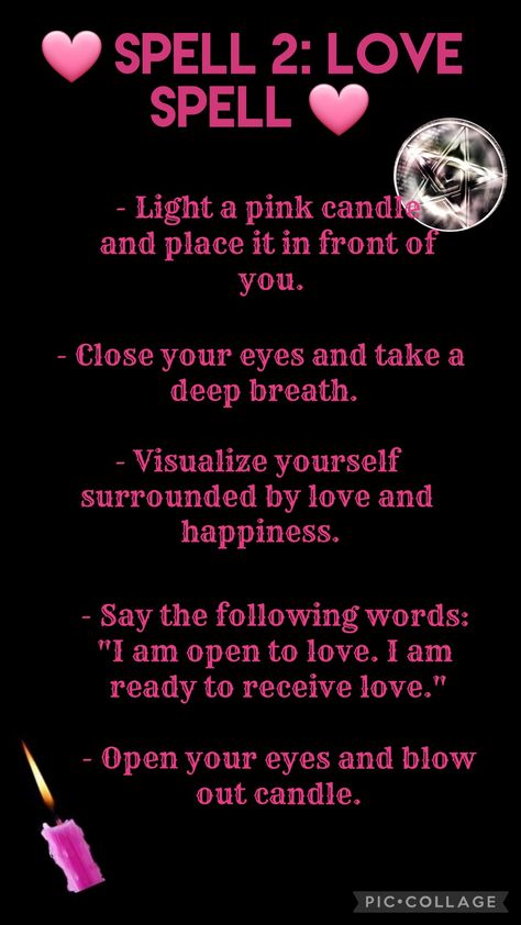 A simple step by step LOVE Spell for all. Pink Candle Spell For Love, Love Spells With Red Candles, Love Spells For Full Moon, Pink Candle Love Spell, Love Manifestation Spell Writing, Strong Love Spells That Work, Simple Witchcraft, Simple Love Spells, Witchcraft Love