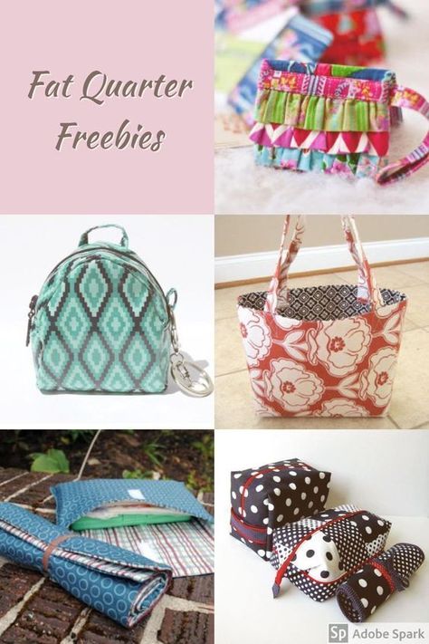 Fat Quarter Freebies, Free sewing patterns Couture, Bag Patterns, Patchwork, Quilting Patterns, Fat Quarter Sewing Projects, Freebies Pattern, Fat Quarter Projects, Sewing Projects Free, Free Sewing Patterns