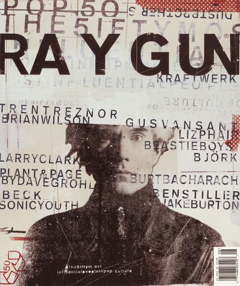 Ray Gun magazine by David Carson | Firatgunalva312's Blog David Carson Work, Raygun Magazine, David Carson Typography, David Carson Design, 90s Graphic Design, Grunge Typography, Graphic Design Magazine, David Carson, Dark Wave