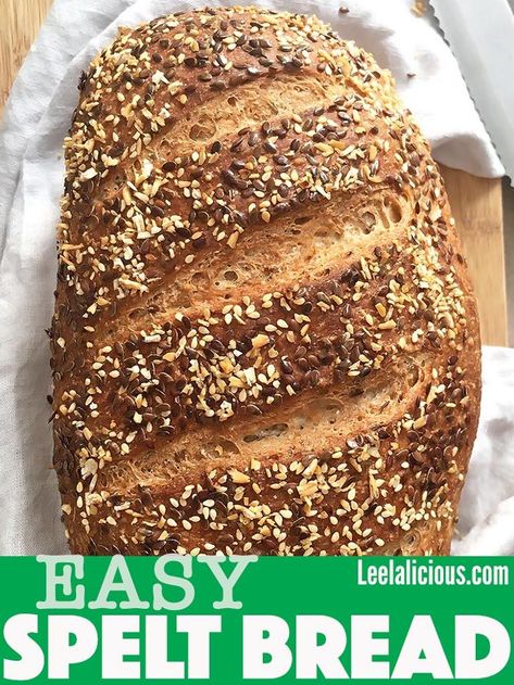 Spelt Bread Recipe Yeast Free, Whole Grain Spelt Recipes, Easy Spelt Bread Recipe, Wfpb Bread Recipe, Vegan Whole Grain Bread Recipe, Recipes Using Spelt Flour, Sourdough Spelt Bread Recipe, Shibboleth Recipes, Ancient Grain Bread Recipe