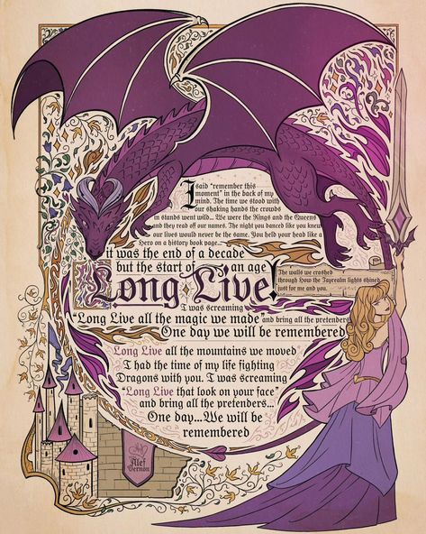 Alef Vernon | Long Live - the manuscript 💜📜 To celebrate one year of Speak Now (Taylor's Version) I made the manuscript for Long Live! I hope you enjoy a… | Instagram Alef Vernon, Taylor Swift Drawing, Now Quotes, Taylor Swift Speak Now, Taylor Lyrics, Taylor Swift Posters, Speak Now, Taylor Swift Wallpaper, Taylor Swift Songs