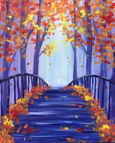 30 Easy Landscape Painting Ideas for Beginners, Simple Canvas Painting – artworkcanvas Easy Landscape Paintings, Fall Canvas Painting, Sunrise Painting, Simple Canvas Paintings, Easy Canvas Painting, Simple Acrylic Paintings, Autumn Painting, Night Painting, Beginner Painting