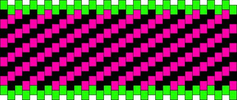 Pink,green,black Kandi Cuff Pony Bead Patterns | Misc Kandi Patterns for Kandi Cuffs Multistitch Kandi Pattern, Kandi Bracelets Patterns Cuffs, Numbered Kandi Patterns, Scene Kandi Patterns, Gir Kandi Cuff Pattern, Cuff Pattern Kandi, Kandi Cuff Patterns Easy, Kandi Cuffs Patterns, Kandi Tie Pattern