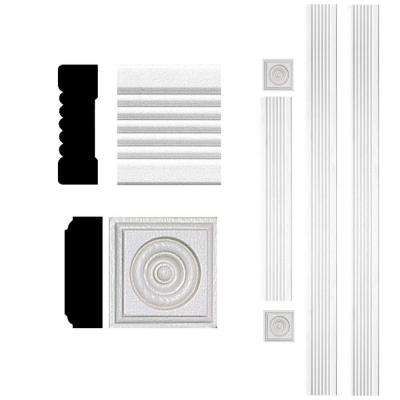 3/4 in. x 2-1/4 in. x 8 ft. MDF Fluted Door Casing Set Diy Door Molding, Door Molding Kit, Fluted Door, Flat Panel Doors, Door Makeover Diy, Interior Door Trim, Window Molding, Window Casing, Vinyl Trim