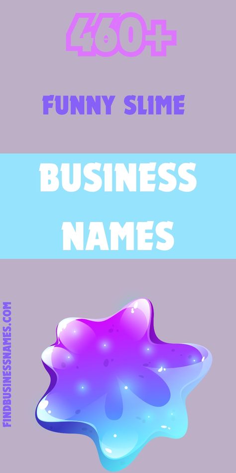 Check out these hilarious slime business names that will make your brand unforgettable! 

Perfect for entrepreneurs in the slime industry, these funny and creative names are sure to get a laugh and leave a lasting impression. 

#FunnySlimeBusinessNames Slime Company, Slime Business, Store Names Ideas, Names Aesthetic, Business Name Ideas, Creative Names, Name Ideas, Business Names, Company Names