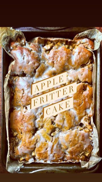 Apple Fritter Loaf Cake Recipe, Butternut Bakery Apple Fritter Cake, Glazed Honeycrisp Apple Fritter Cake, Apple Dapple Cake With Brown Sugar Glaze, Apple Fritters Cake Recipe, Sally’s Baking Apple Cake, Apple Fritter Cake, Apple Treats, Apple Treat