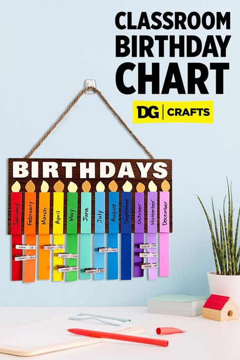 Birthday Day Chart Ideas, Classroom Birthday Chart Ideas, Easy Birthday Charts For Classroom, Diy Classroom Birthday Display, Birthday In Classroom, Creative Birthday Charts For Classroom, Birthday Charts For Preschool, Birthday Chart For Classroom, Birthday Chart Ideas