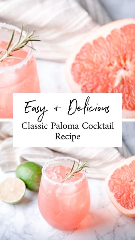 Paloma Cocktail Tequila Pitcher, Easy Tequila Drinks Simple, Booze Recipes, Paloma Drink, Paloma Recipe, Mexican Cocktails, Tequila Recipe, Girly Drinks, Paloma Cocktail