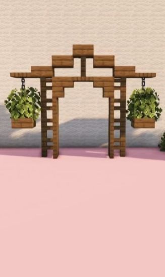 Minecraft Builds Aesthetic Easy, Cute Minecraft Furniture Ideas, Cute Mc Builds Easy, Fairy Greenhouse Minecraft, Minecraft Deer Head Mount, Minecraft Cute Bridge Ideas, Aesthetic House Minecraft Easy, Cute Minecraft Market Stalls, Arch Ways Minecraft