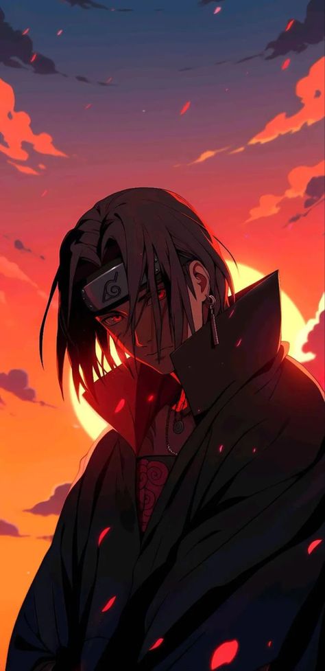 Itachi Uchiha | Naruto | Wallpaper Cool Animes, Genos Wallpaper, Madara Wallpaper, Itachi Mangekyou Sharingan, Anime Picture Hd, Itachi Uchiha Art, Naruto Uzumaki Art, Cool Anime Backgrounds, Japon Illustration