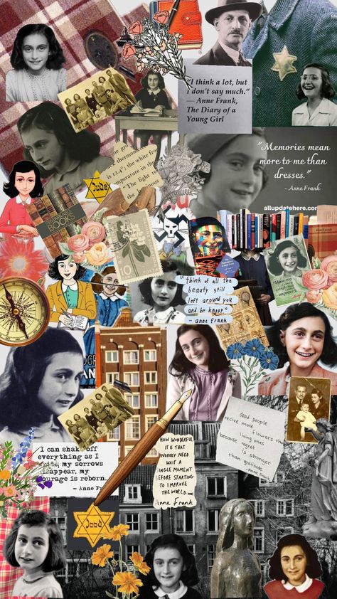 Diary Of Anne Frank Aesthetic, Anna Frank Quotes, The Secret History Collage, The Diary Of Anne Frank, Anne Frank Diary Original, Anne Frank Diary, Holiday Homework, Jewish Girl, Mother Art