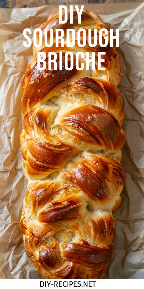 Make your own sourdough brioche at home with this detailed recipe. Enriched Sourdough Bread, Sourdough Brioche Bread Recipe, Brioche Sourdough Recipe, Sourdough Babka Recipe, Bread Recipes Loaf Pan, Sourdough Brioche Bread, Bread Recipes Sourdough, Sourdough Bread Ideas, Sourdough Brioche