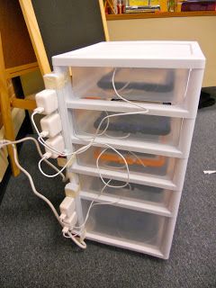 See how this teachers organizes her charging station for the iPads in her classroom! Daycare Room, Teaching Organization, Diy School, Teacher Tech, Organization And Management, Teaching Technology, School Technology, Tech School, Classroom Furniture