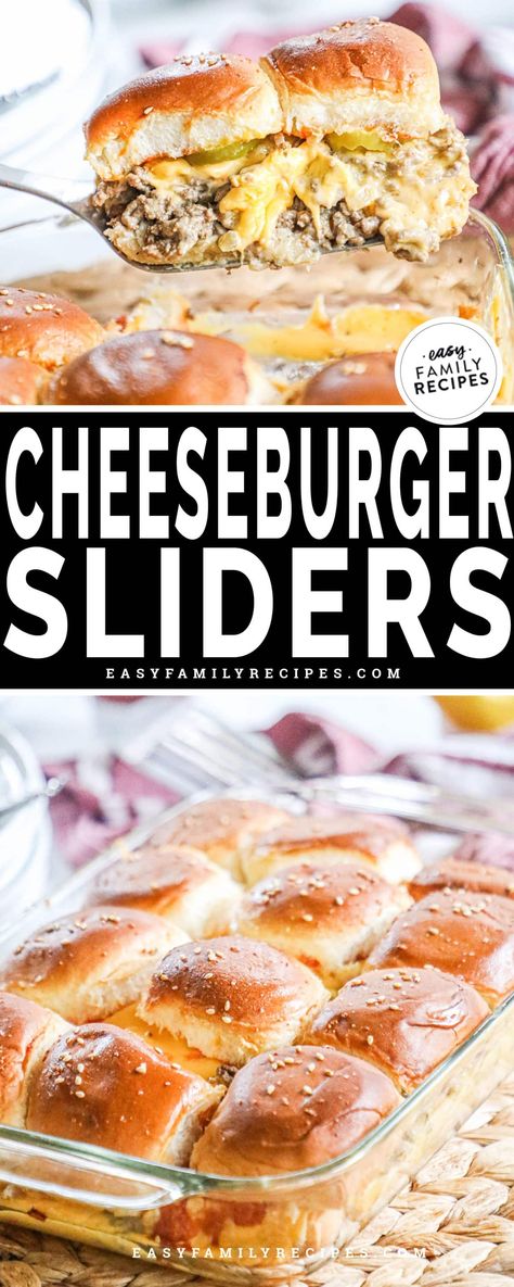 Hawaiian Roll Cheeseburger Sliders · Easy Family Recipes Cheese Burger Sliders Ground Beef, Cheeseburger Sliders With Hawaiian Rolls, Kings Hawaiian Cheeseburger Sliders, Ground Beef Sliders Recipes Mini Burgers, Hawian Roll Cheeseburger Sliders, Homemade Sliders Ground Beef, Mini Cheeseburger Sliders Hawaiian Rolls, Mini Sliders Recipe Hawaiian Rolls Ground Beef, Grilled Cheeseburger Sliders