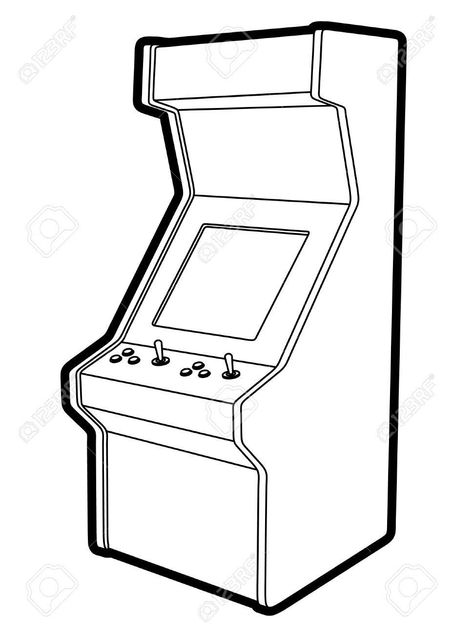 80's Theme Party, Machine Image, Name Drawings, 80s Theme Party, Moana Birthday Party, Drawing Prompt, Arcade Machine, Text Posts, Royalty Free Photos