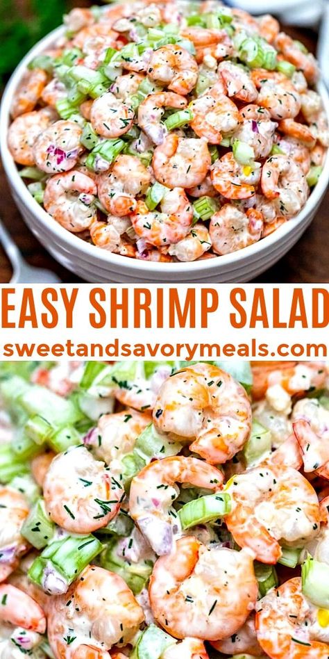 Best Shrimp Salad, Shrimp Salad Recipe, Sea Food Salad Recipes, Shrimp Salad Recipes, Resep Salad, Salad Recipes Video, Shrimp Recipes For Dinner, Shrimp Recipes Easy, Best Salad Recipes