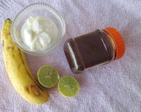 DIY-Hair-Mask-for-Dry-Frizzy-Hair Banana Hair Mask For Frizzy Hair, Banana Hair Mask, Dry Frizzy Hair, Banana For Hair, Hair Care Growth, Hair Pack, Ipl Hair Removal, Diy Hair Mask, Hair Reduction