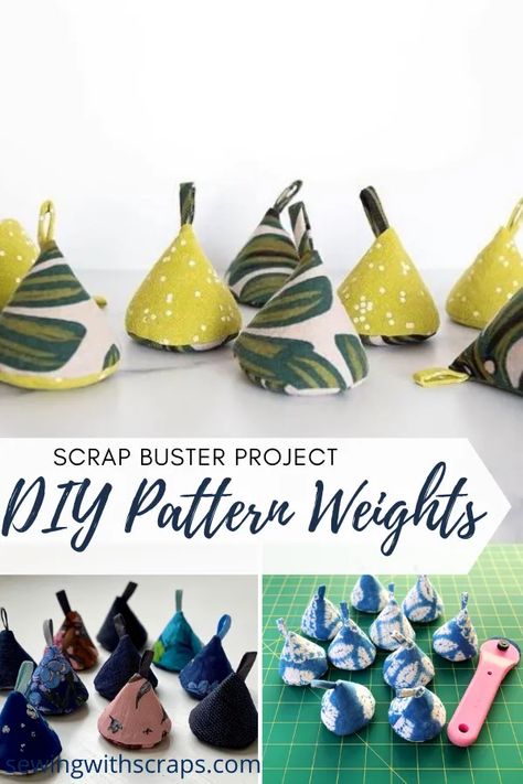 Sewing With Scraps, Sewing To Sell, Pattern Weights, Scrap Fabric Projects, Small Sewing Projects, Sewing Gifts, Diy Pattern, Fabric Projects, Sewing Basics