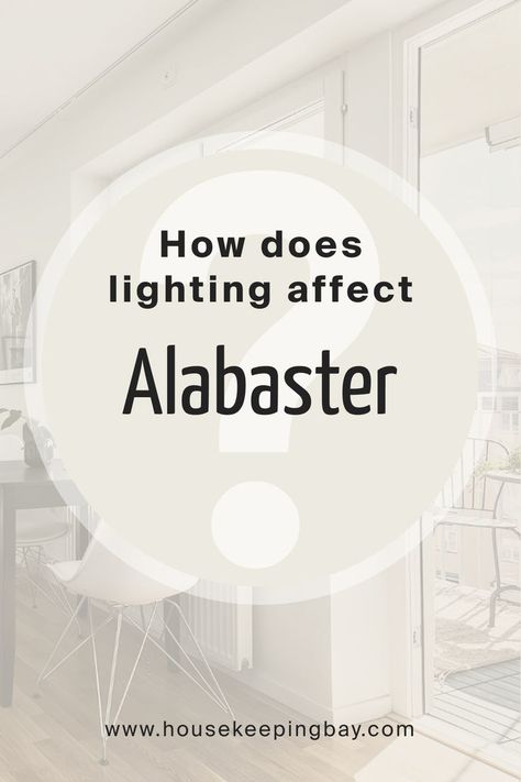 How Does Lighting Affect Alabaster SW 7008 by Sherwin Williams? Best Trim Color For Alabaster Walls, Paint Colors With White Trim, Sherwin Williams Alabaster White, House Color Schemes Interior, Sherwin Williams Alabaster, Alabaster Color, Sherwin Williams White, Warm Paint Colors, Interior Wall Colors