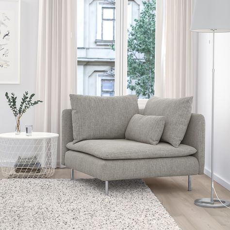 Söderhamn Sofa, Corner Couch, Reading Chair, Ikea Family, Corner Chair, Bed Slats, Large Sofa, Cozy Corner, My New Room