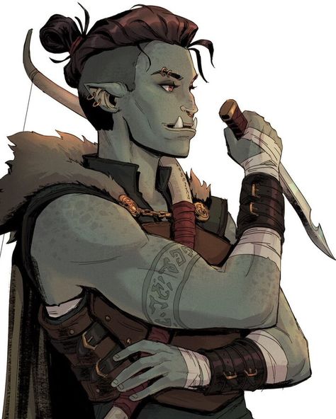 Female Half Orc, Dnd Orc, Female Orc, Half Orc, Characters Inspiration, Dnd Races, Male Character, Dungeons And Dragons Characters, Dnd Art