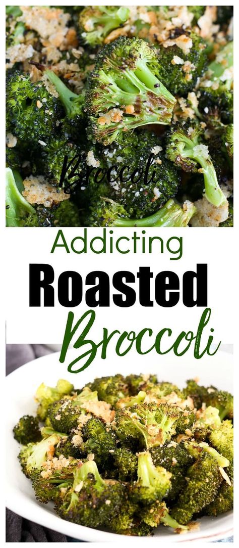 Roasted Broccoli with Parmesan Recipe--even your kids will eat this healthy broccoli side dish. It's so good!!  #healthy #vegetable #glutenfree #sidedish #broccoli Crispy Roasted Broccoli, Optavia Vegetable Recipes, Roasted Broccoli Recipes, Roasted Recipes, Broccoli Roasted, Broccoli Parmesan, Parmesan Roasted Broccoli, Broccoli Side Dish, Plats Healthy