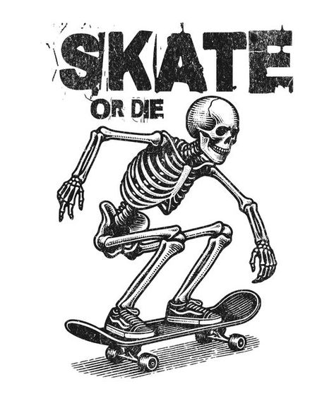 Skeleton Skateboard, Mini Skateboard, Skate And Destroy, T Shirt Design Template, Skateboard Tshirt, Shirt Design Inspiration, T Shirt Design, New Design, Custom Clothes