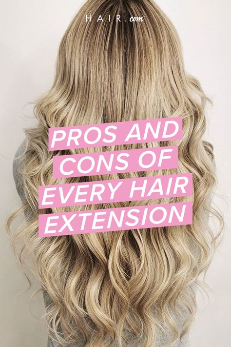 We sat down with Stephanie Nolan, model-turned-founder and CEO of XOXO Virgin Hair, to get the scoop on the pros and cons of each extension installation technique. Keep reading to find out which extensions are perfect for your hair type and lifestyle. Pros And Cons Of Hair Extensions, Weft Extensions Before And After, Hair Extensions Sew In, Keratin Tip Hair Extensions, Sew In Extensions Before And After, Sewn In Hair Extensions Styles, Types Of Extensions Hair, Ktip Extensions Before And After, Weft Hair Extensions Hairstyles