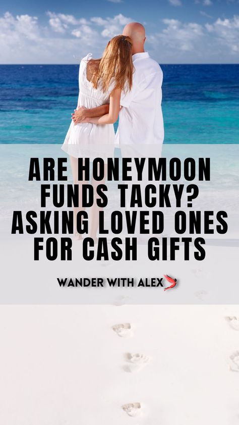 Nervous about sharing a honeymoon fund with your guests in lieu of a traditional wedding registry? Check out these tips! Honeymoon Fund Poem, Honeymoon Fund Wording, Honeymoon On A Budget, Honeymoon Registry, Cash Gifts, Honeymoon Fund, Luxury Honeymoon, Honeymoon Planning, Cash Gift