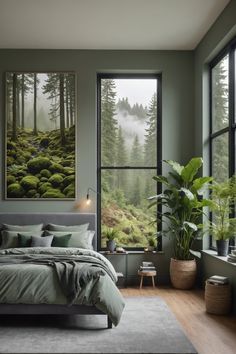 #BEAUTY, #RELATIONSHIPS #Fashion #Animals #Outfits #Winter Outfits #Animal Grey Wall Color Bedroom, Grey Walls Bedroom Color Schemes, Deep Green Bedroom Ideas, Dark Green And Grey Bedroom, Grey Teen Bedroom, Gray Green Bedroom, Grey Accent Wall Bedroom, Grey Green Bedroom, Bedroom Ideas Grey Bed