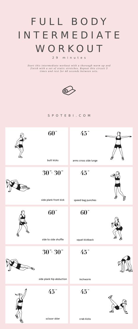 Get in shape, boost your endurance, and reduce your stress levels with this intermediate workout routine for women. A set of 10 bodyweight exercises to strengthen and tighten your whole body and speed up your metabolism! https://www.spotebi.com/workout-routines/full-body-intermediate-workout-routine/ Walking To Lose Stomach, Whole Body Circuit Workout, Lean And Toned Workout, Whole Body Fat Burning Workout, 10 Minute Dumbbell Workout, Toned Body Workout Plan, Whole Body Dumbbell Workout, Dumbell Routine, Body Toning Workouts At Home