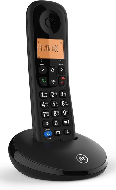 BT Everyday Cordless Landline House Phone with Basic Call Blocker, Single Handset Pack: Amazon.co.uk: Electronics & Photo Cordless Telephone, Telephone Line, Phone Items, Cordless Phone, Caller Id, How To Make Box, Bathroom Cleaner, Home Phone, Power Plug