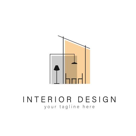 Interior Design Logo Inspiration, Architect Portfolio Design, Typographie Logo, Interior Design Logo, Interior Designer Business Card, Architect Logo, Logo Branding Design, Architecture Logo, Decor Logo