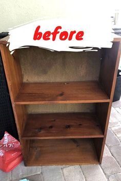 Bookcase Upcycle, Upcycle Bookcase, Farmhouse Flip, Farmhouse Bookcases, Farmhouse Bookshelf, Styling A Bookcase, Beautiful Modern Farmhouse, Bookshelf Makeover, Bookcase Makeover