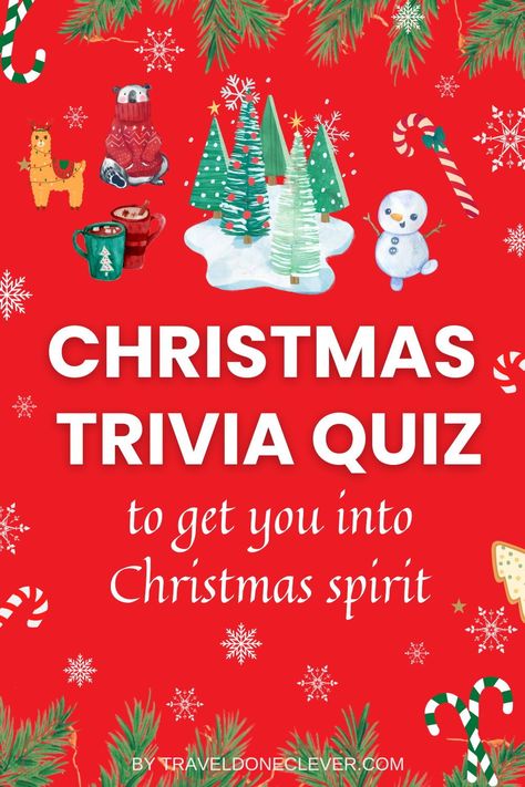 If you are looking to add a little more fun to your family get-together during Christmas, we've got a fun Christmas quiz for you. Test your knowledge with our fun Christmas quiz with answers. There are 20 questions to get through, how will you fare in our festive test? Christmas Quiz Ideas, Christmas Quizes Buzzfeed, Christmas Jepordy Questions, Christmas Questions For Adults, Christmas Buzzfeed Quizzes, Christmas Trivia Games For Kids, Christmas Quizzes With Answers, Christmas Riddles With Answers, Family Quiz Questions And Answers