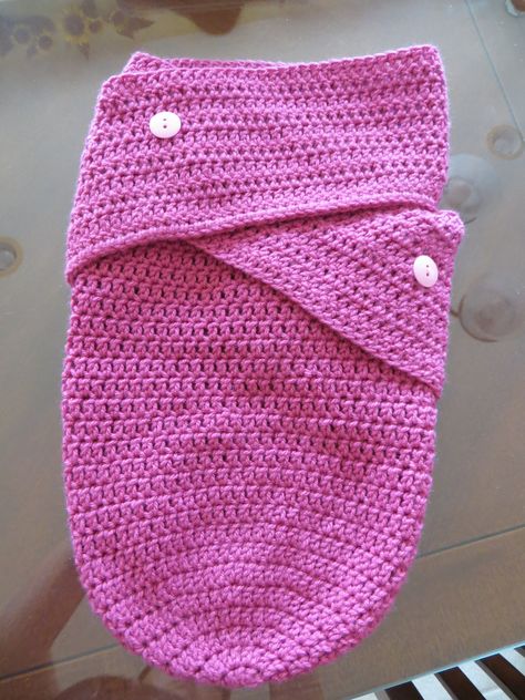 Ravelry: Baby Swaddle Sack by Jacqueline Victor Crochet Swaddle Sack, Swaddle Sack Pattern, Crochet Baby Sleeping Bag, Baby Swaddle Pattern, Crochet Swaddle, Crochet Baby Cocoon Pattern, Baby Cocoon Pattern, Crochet Travel, Swaddle Sack